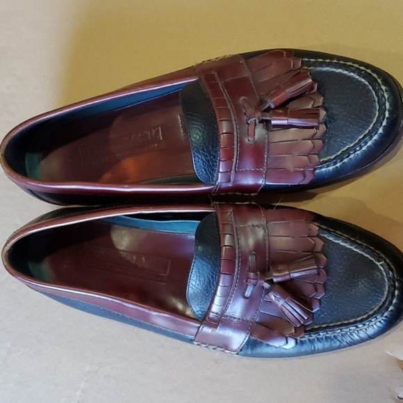 HS TRASK two tone loafer with tassel size 10.5 - Picture 4 of 10